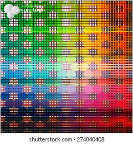 Vector geometric shapes. Colorful background. Texture for use in the design of brochures, booklets, banners and others.