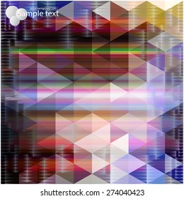 Vector geometric shapes. Colorful background. Texture for use in the design of brochures, booklets, banners and others.