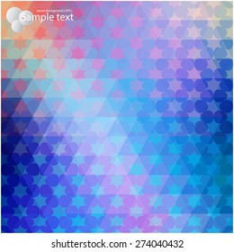 Vector geometric shapes. Colorful background. Texture for use in the design of brochures, booklets, banners and others.