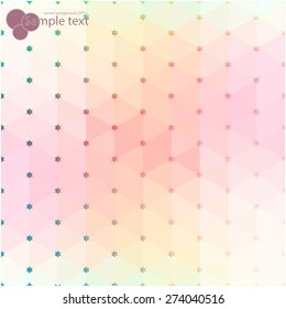 Vector geometric shapes. Colorful background. Texture for use in the design of brochures, booklets, banners and others.