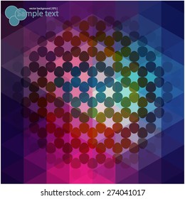 Vector geometric shapes. Colorful background. Texture for use in the design of brochures, booklets, banners and others.