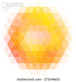 Vector geometric shapes. Colorful mosaic background.