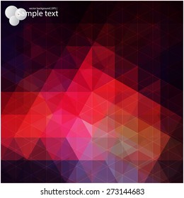 Vector geometric shapes. Colorful mosaic background.