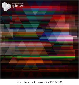 Vector geometric shapes. Colorful mosaic background.