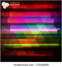 Vector geometric shapes. Colorful mosaic background.