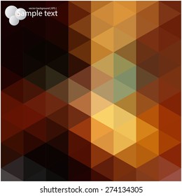 Vector geometric shapes. Colorful mosaic background.