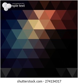 Vector geometric shapes. Colorful mosaic background.