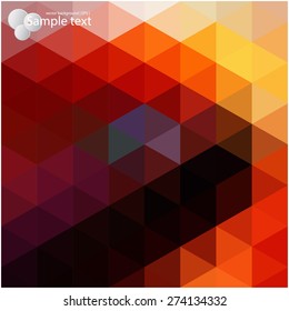 Vector geometric shapes. Colorful mosaic background.