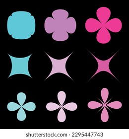 vector geometric shapes elements of modern design 