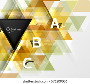Geometrische Vektorformen - Dreiecke, abstrakter Hintergrund