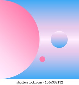 Vector Geometric Smooth blue pink gradient Background in Material Design style. Simple Minimalistic Colorful Pattern based on Grid and keyline shapes. Artwork Business Web Presentation Cover Fabric