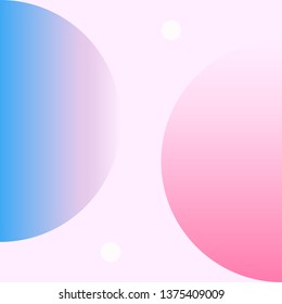 Vector Geometric Smooth blue pink gradient Background in Material Design style. Simple Minimalistic Colorful Pattern based on Grid and keyline shapes. Artwork Business Web Presentation Cover Fabric