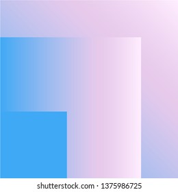 Vector Geometric Smooth blue pink gradient Background in Material Design style. Simple Minimalistic Colorful Pattern based on Grid and keyline shapes. Artwork Business Web Presentation Cover Fabric