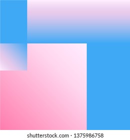 Vector Geometric Smooth blue pink gradient Background in Material Design style. Simple Minimalistic Colorful Pattern based on Grid and keyline shapes. Artwork Business Web Presentation Cover Fabric