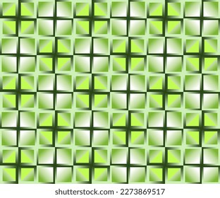 vector geometric squares in shades of green for design needs, textiles and others
