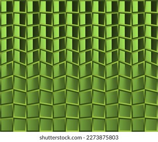 vector geometric squares in shades of green for design needs, textiles and others