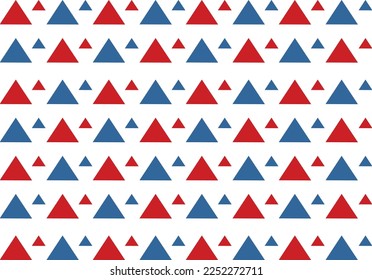 vector geometric striped fabric abstract pattern simple triangle red and blue tribal ethnic traditional design for ikat background argyle gingham