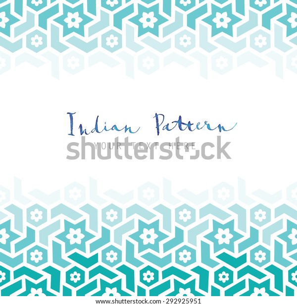 vector
geometric template, with indian style
pattern