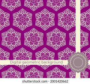 Vector geometric texture. Abstract modern seamless pattern. Light design for decor, textile, fabric, furniture, paper, wrapping. Vector illustration