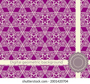 Vector geometric texture. Abstract modern seamless pattern. Light design for decor, textile, fabric, furniture, paper, wrapping. Vector illustration