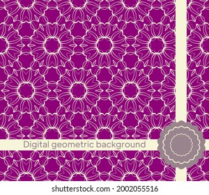 Vector geometric texture. Abstract modern seamless pattern. Light design for decor, textile, fabric, furniture, paper, wrapping. Vector illustration