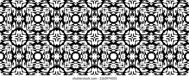 Vector Geometric Texture. Black Ikat Texture. Black Rough Scratch. Spanish Drawn Pattern. Ink Flower Drawing. Old Ethnic Template. Geometric Ethnic Paint. Line Floral Ink Print. Ethnic Batik Geometry