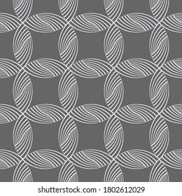 Textura geométrica vectorial. Patrón repetitivo monocromo con círculos.