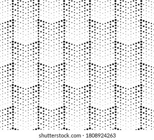 Vector geometric texture. Monochrome repeating pattern. Mesh of points.