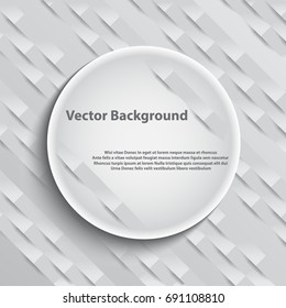 Vector geometric texture on a gray background with place for your text. Textural background can be used in advertising, cover design on the website