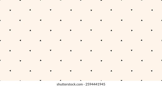 Vector geometric texture with small triangles, tiny shapes, dots. Abstract minimalist seamless pattern. Subtle minimal background. Repeated geo design for decor, textile, wallpaper, package, website