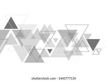 fondo gráfico de triángulo geométrico vectorial.