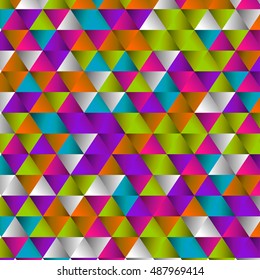 Vector geometric triangle pattern background.