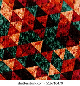 Vector geometric triangle pattern background.