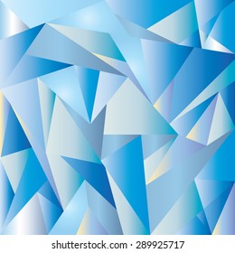 Vector geometric triangles background. Abstract polygon.