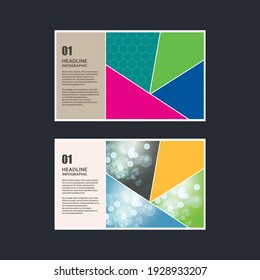 Vector geometric triangular design style