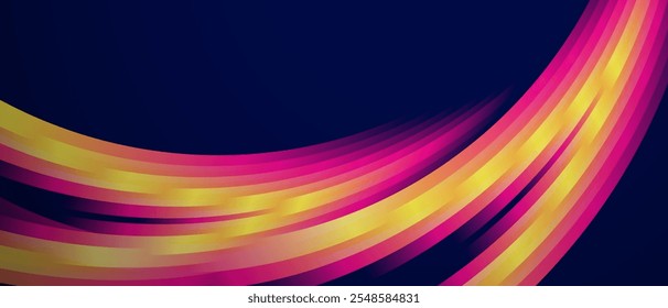 vector geometric wave abstract background in gradient colors