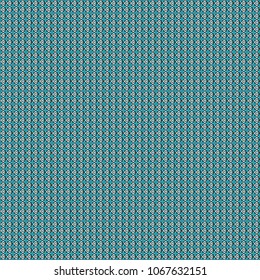 Vector geometric white, blue and black flat seamless pattern.