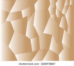 Vektorgrafik geometrischer weißer und goldener Hintergrund dreieckiger Polygons. Farbverlauf-Stil