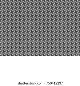 Vector geometric white, gray and black flat seamless pattern.