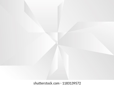 vector geometric white and gray color background, Abstract Graphic Design. illustration.