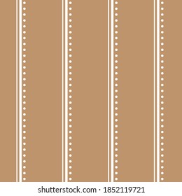 Vector geometric white lines and dots seamless pattern background.