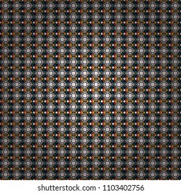 Vector geometric white, purple and black flat seamless pattern.