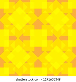 Vector geometric yellow seamless pattern. Universal repeating abstract square figure. Modern pattern background.