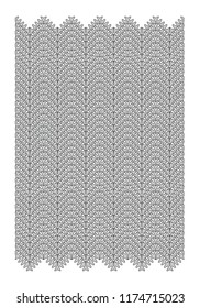 Vector geometric zigzag in gray tones