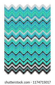 Vector geometric zigzag pattern