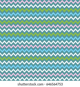 Vector geometrical abstract seamless chevron pattern. Pastel trendy colors