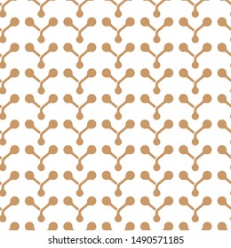 Vector geometrical brown atom vertical stripes seamless pattern background