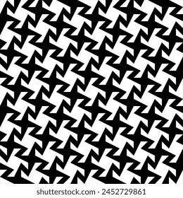 vector of geometrical hound stooth seamless pattern. Vintage abstract geometric repeating patterns.