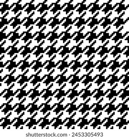 vector of geometrical hounds tooth seamless pattern. Vintage abstract geometric repeating patterns.