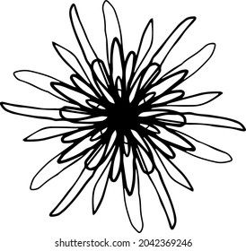 Vector geometrical illustration. Surface pattern design with geometrical round shapes, circles, spirals, stars. Abstract flat background